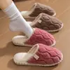 Pantuflas de Algodón Cixi para Mujer en Invierno, Primavera y Otoño, Uso en Interiores en Casa, Antideslizantes Cálidas de Hogar para Pareja, Felpa de Invierno para Hombre