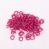 Llaveros con Anillas Abiertas Pintadas de Colores, Broches para Llaveros, Cadenas con Colas de Cuentas, Accesorios para Joyería DIY, Broches de Anilla de Acero Metálico, Venta al por Mayor