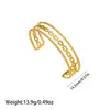 Produto Transfronteiriço Mais Vendido da Amazon: Pulseira Hidráulica de Aço Inoxidável Banhada a Ouro 18K, Versátil para o Dia a Dia, Atacado do Fabricante