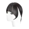 Peluca 3D para mujer con flequillo, parte superior fina, raya media, frente natural realista, cubriendo la línea del cabello, flequillo de cabello de bebé