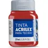 Tinta para Tecido Fosca 37ml Vermelho Tomate