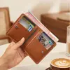 Portatarjetas Popular Transfronterizo para Mujer, Mini Porta Identificación, Estuche para Tarjetas Multifuncional, Ranuras Múltiples para Tarjetas, Billetera Pequeña Simple, Portatarjetas Ultradelgado