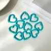 Anillo de Resorte Abierto Corazón de Amor Llavero Corazón de Amor Esmalte Horneado Colorido Aleación de Zinc Hebilla de Resorte Corazón de Amor Accesorios de Joyería Hebilla Colgante