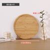 Prato Dividido de Bambu Criativo Prato Redondo para Frutas Animal Flor Prato para Lanches Nozes Estilo Mesa de Centro Bandeja para Casa
