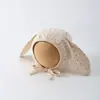 Ins Sombrero de Bebé de Conejo Suave con Borde de Encaje Sombrero Protector para Orejas Sombrero de Palacio a Prueba de Viento para Bebé al Aire Libre