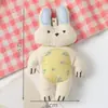 Novo Estilo Coreano Desenho Animado 3D Enchimento de Algodão Floral Gatinho Cereja Bolsa DIY Pingente Acessórios para Roupas Broche Acessórios