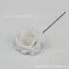 En stock de fábrica rosa de simulación de 8 cm con tallo flor de espuma de PE accesorios para caja de dulces de boda Flores para sostener en San Valentín