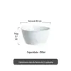 Pratos e Conjunto de Pratos Tigela de Arroz de Luxo Leve para Uso Doméstico Tigela de Aquecimento de Casa Prato de Cerâmica com Esmalte Branco Tigela de Sopa Prato de Jantar