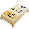 Toalha de mesa de gato de desenho animado, à prova d'água, à prova de óleo, fácil de limpar, estampa fofa, uso doméstico, toalha de mesa retangular, capa de decoração de mesa
