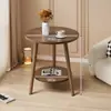 Mesa de centro redonda pequena mesa de café sala de estar simples casa mesa lateral de sofá quarto mesa de cabeceira mesa de varanda mini minimalista criativa