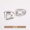 Broche metálico en forma de D, prendedor de corsage retro a la moda, accesorio para ropa, pasador antideslizante
