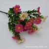 Simulación de una pequeña margarita, flor falsa de crisantemo, flor para sala de estar, hogar, pequeña flor para jardín al aire libre, exhibición de piso.