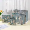 Novas sacolas de presente antigas estilo chinês, série de flores e pássaros, sacolas de embalagem para cosméticos, sacolas para roupas, sacolas de presente de noivado, fita