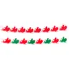 Decoración de Fiesta Navideña Banderín Guirnalda de Fieltro Venta al por Mayor Bandera Colgante de Tela No Tejida Decoración de Lugar Bandera de Papá Noel
