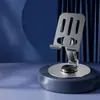 Soporte de Metal Plegable Giratorio para Teléfono, Soporte de Escritorio Portátil para Transmisiones en Vivo, Logo Personalizado Disponible