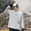 IZEXX Moda Marca Primavera Urbano Commuter Meio Zíper Manga Comprida T-shirt Leve Secagem Rápida Elástico Anti-rugas Protetor Solar Top