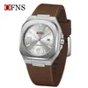Reloj Transfronterizo Oufani Silicona Casual Estudiante Calendario Único Luminoso Caja Negra Dorada Resistente al Agua 30m Reloj de Cuarzo para Hombre