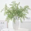 Nuevos Paquetes de Ramas Artificiales Largas y Cortas de Helechos de Alambre de Hierro, Agujas de Pino, Plantas Verdes de Hierba Persa, Adornos de Decoración para el Hogar y Bodas, Flores Artificiales