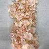 Flor de simulación suministros de boda Flor 2M cadena de flores cadena de hortensias cadena de ratán de glicinia flores en gran stock