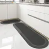 Alfombrilla de Suelo Sencilla de Barro Diatomeas Transfronteriza Alfombrilla de Suelo Absorbente de Agua y Aceite para el Hogar Cocina Alfombrilla de Suelo para Baño Alfombrilla para Pies Absorbente de Agua para Inodoro