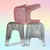 Taburete de Plástico Simple Pequeño para Niños Banco Grueso Especial Redondo para el Hogar Cambio de Zapatos Baño de Bebé Taburete Bajo de Plástico