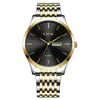 Reloj para Hombre Lige/Lige Sencillo y Moderno Doble Calendario Resistente al Agua Reloj de Cuarzo Reloj de Negocios