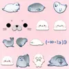 Material Impermeável UV 56 Adesivos Selo Fofo 3D em Relevo Adesivos de Transferência de Cristal Adesivos Decorativos de Coração Girly