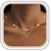 Colar Novo de 26 Letras Transfronteiriço Europeu e Americano Amazon Cobre Exquisito Camadas Corrente de Clavícula Moda Joia Feminina Presente