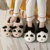 Chinelos Fofos de Desenho Animado para Dedo do Pé para Mulheres 2025 Outono e Inverno Nova Moda Versátil Confortáveis Antiderrapantes Chinelos de Algodão para Mulheres