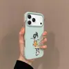 Funda para iPhone Apple 17Promax Gato Trepador 16Pro/15/Air Funda de Gel 16Promax Moderna
