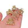 Elegante Presilha Pequena de Tubarão com Pérolas Acessório de Cabelo Meio Preso Feminino Presilha de Cabelo para Testa de Princesa Grampo de Cabelo Acessório de Cabeça