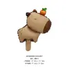 Novo Mini Capivara de Desenho Animado Kabibala Tartaruga Laranja Chapéu de Carro Decoração de Festa de Aniversário Balão de Filme de Alumínio