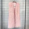 Chaleco de Piel Sintética tipo Borrego de Invierno 2026 Estilo Largo Chaleco Cálido Chaleco Chaqueta para Mujer Directo del Fabricante
