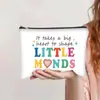 Bolsa de Cosméticos Impresa de Amazon para Mujer, Gran Capacidad, Regalo para Maestras, Bolsa de Almacenamiento de Artículos de Tocador Diarios, Bolsa de Cosméticos Ligera