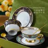 Juego de Taza y Platillo para Café de Porcelana de Hueso Estilo Europeo, Juego Vintage Inglés para el Té de la Tarde, Caja de Regalo de Alta Gama, Nuevo Modelo 2026