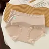 Pantaletas de Encaje Antibacterianas de 10A para Mujer, Algodón Puro, Entrepierna Extendida, Estilo Nuevo, Dulce, Ligeras, Transpirables, Tallas Grandes Bbm Briefs