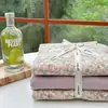 Juego de Cuatro Piezas de Gasa Grado A Materno e Infantil, Sábana Bajera y Funda Nórdica de Gasa de Doble Capa de Algodón Puro, Juego de Tres/Cuatro Piezas para Cama Individual/Doble