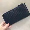 Nova Carteira de Couro Genuíno Estilo Tiktok Porta-Moedas Porta-Bilhetes Porta-Cartões de Pele de Cordeiro Porta-Cartão de Identidade Porta-Cartões Longo Feminino