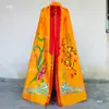 Manto de Dragão e Fênix, Vestimenta Divina, Manto de Guanyin Bodhisattva, Hábito Budista, Manto Fênix da Avó de Taishan, Bordado de Estátua de Buda, Guan Gong