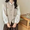 Chaleco de punto bordado floral estilo coreano ins para mujer, nuevo chaleco versátil de ajuste ceñido para capas, tendencia Otoño 2026