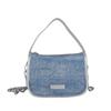Design de Nicho Texturizado Bolsa Pequena Transversal Versátil Nova 2025 Bolsa Pequena Quadrada de Mão com Corrente da Moda