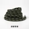 Cordones redondos texturizados de 5 mm con diseño de cruz al por mayor, cordones redondos de poliéster adecuados para botas de senderismo, botas de trabajo y zapatos de papá