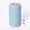 En stock venta al por mayor hilo de algodón 2 mm borla hecha a mano colgador de plantas material tejido hilo de ganchillo decorativo navideño