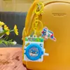 Chaveiro Autêntico Desenho Animado Crayon Shin-Chan Série Máquina de Lavar Pingente de Bolsa de Casal Chaveiro de Carro Pequeno Presente