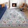 Alfombra para Sala de Estar Estilo Americano Retro de Temu Amazon, Alfombra Antideslizante y Resistente al Desgaste para Sofá, Alfombra Fácil de Cuidar para Mesita de Noche de Dormitorio