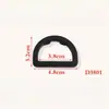 Fabricante Original Punto Anilla D de Dos Puntas Mochila Equipaje Hebilla Semicircular Ecológico Accesorios de Anilla D de Doble Punta