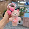 Bolsa Cruzada de Suéter Linda, Pasador de Pelo de Peluche, Llavero de Coche de Dibujos Animados de Oso, Colgante de Bolsa de Muñeca Linda de Moda y Creativo