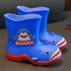 Botas de Lluvia Personalizadas de Tiburón de Dibujos Animados para Niños y Niñas, Botas de Lluvia Antideslizantes para Bebés para Niños y Niñas Pequeños, Zapatos Impermeables para Niños, Pegamento