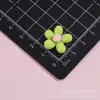 Color Macarrón Bloque de Color Caramelo Flores Pequeñas Materiales Hechos a Mano DIY Accesorios de Resina Pegatinas Imanes para Refrigerador Adornos de Pegamento de Crema
