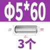 Acero Inoxidable 304 Rosca Interna Pasador Cilíndrico GB120 Pasador de Localización Pasador de Unión Rango Completo Pasador de Fijación 412*6X60